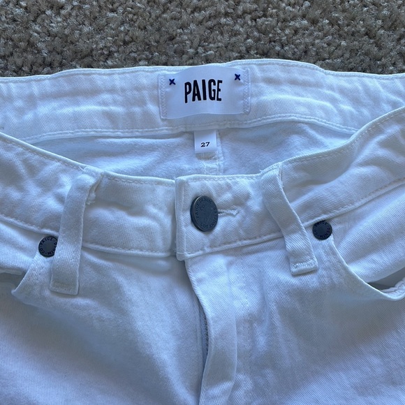 Paige Skyline Skinny Jean White Size 27 - Picture 6 of 7